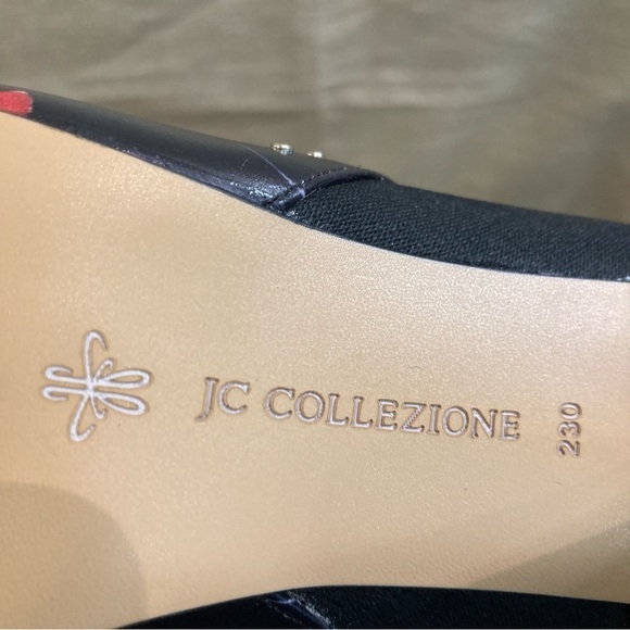 JC COLLECTION Sz 6 Floral Chelsea Pointy Toe Pull On Studded  Details Booties - Picture 7 of 11